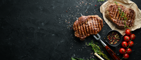 Skillet Steak Serving